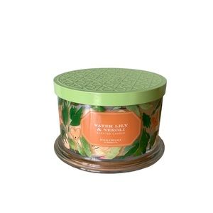 Homeworx Slatkin & Co. Water Lily & Neroli (Lotus Blossom, Citrus) 4 Wick Candle